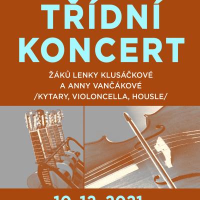 Koncert - kytary, violoncella, housle - pátek 10.12.2021 od 17 h