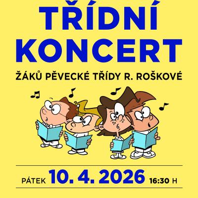 Třídní koncert žáků pěvecké třídy Romany Roškové