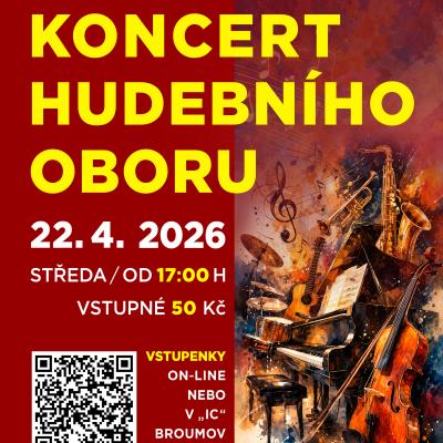 Koncert hudebního oboru ZUŠ Broumov