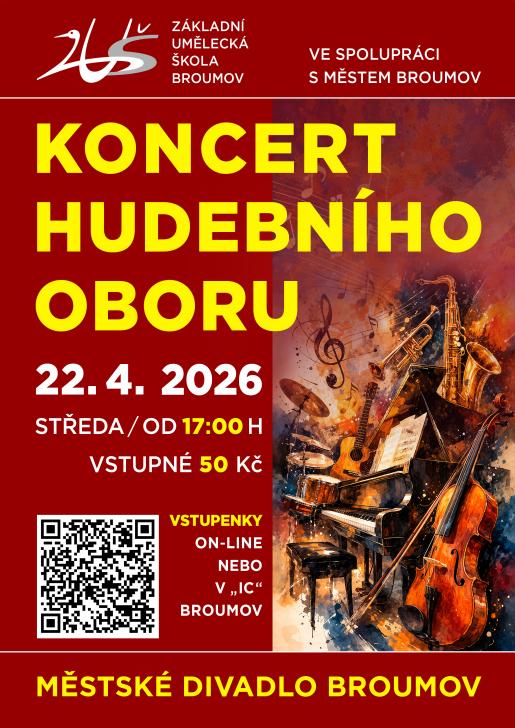 Koncert hudebního oboru ZUŠ Broumov