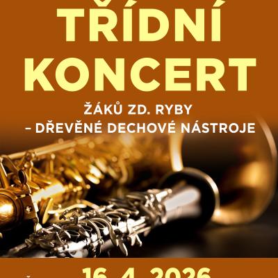 Třídní koncert žáků Zdeňka Ryby